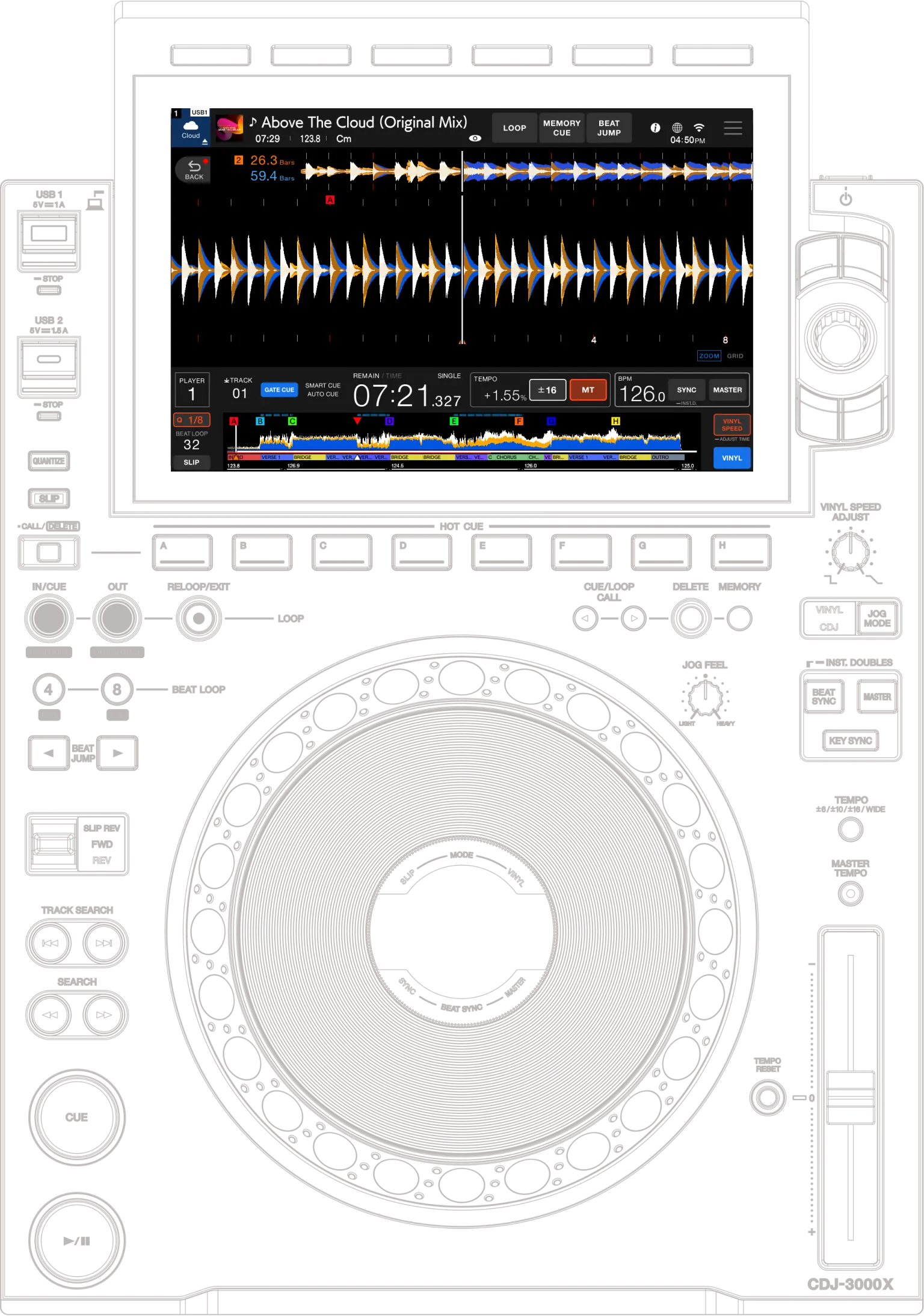CDJ-1500X Sketch