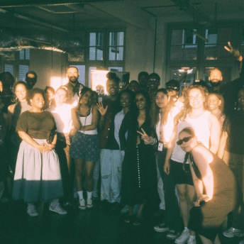 Group photo of the attendees at the end of the night