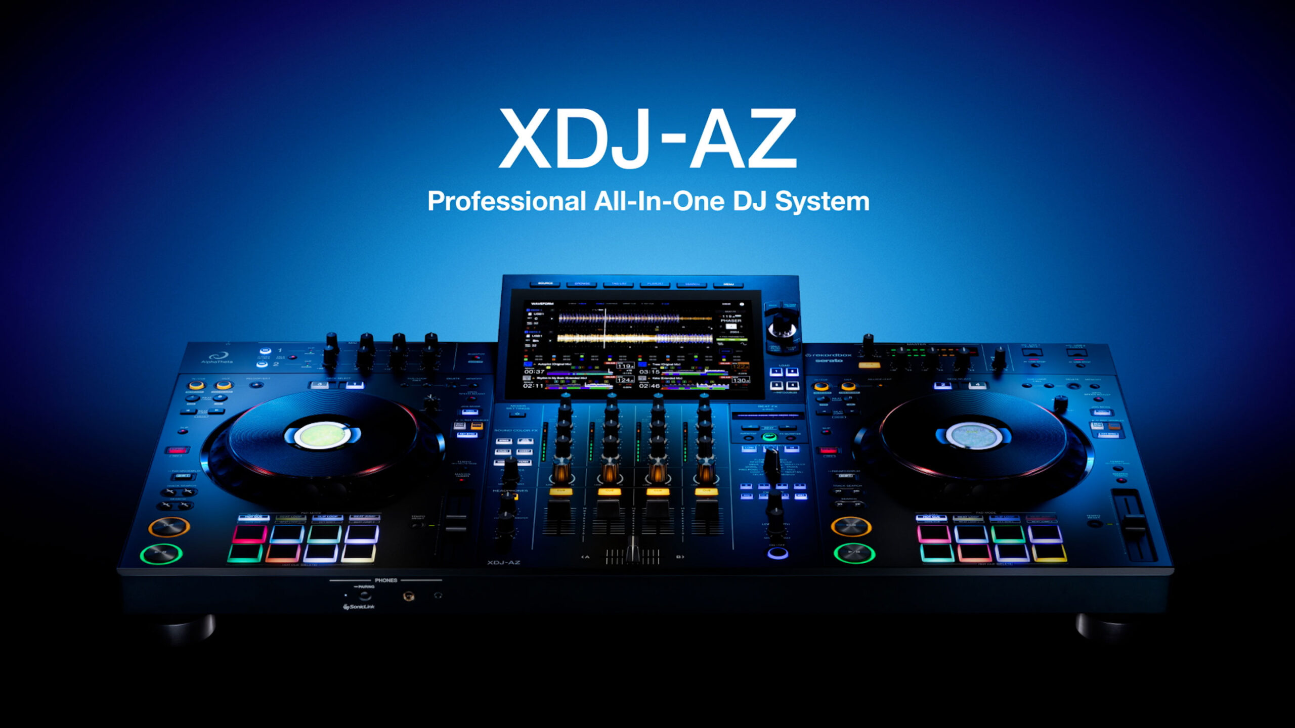 Consola DJ cu 4 canale, all-in one