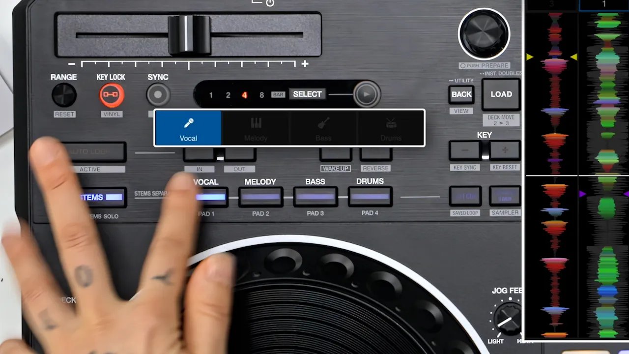 動画再生：STEM機能