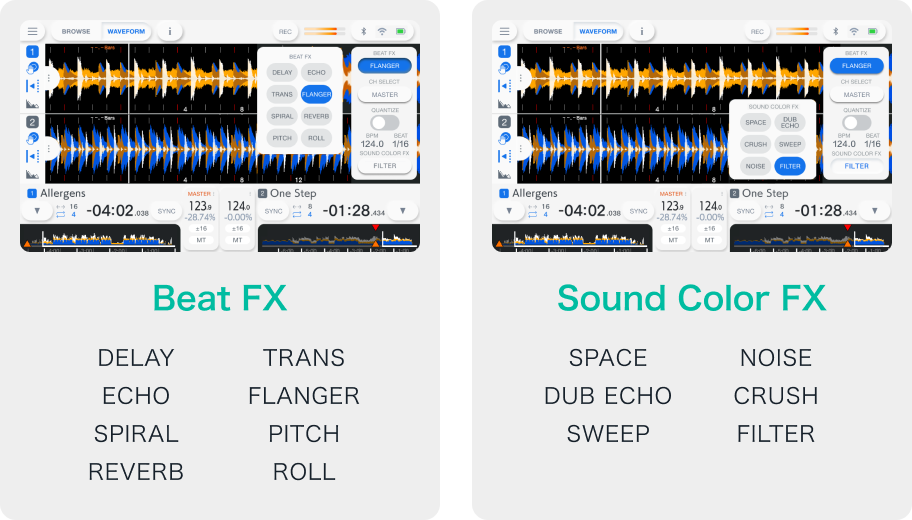 beat FX, Sound Color FX