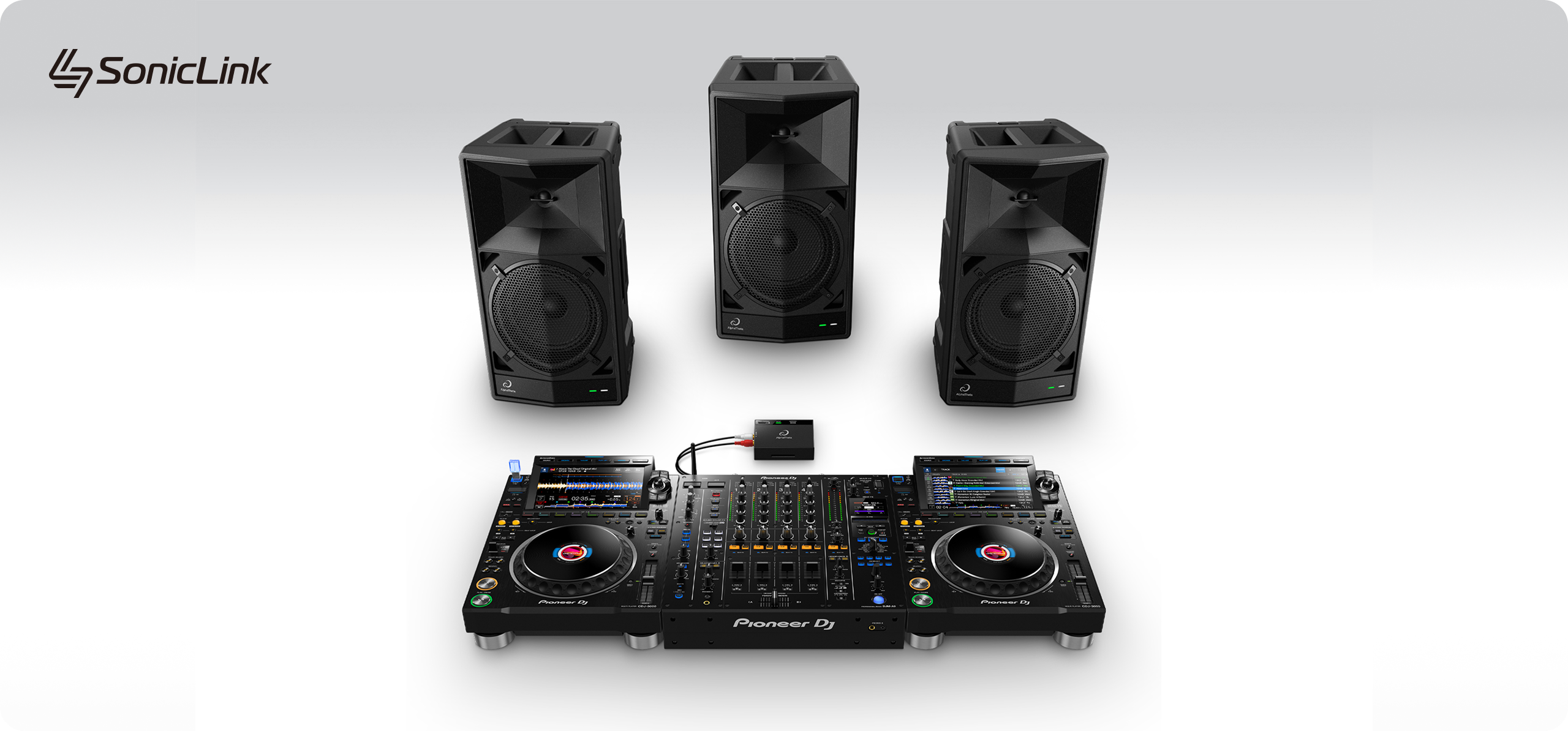 Ausgestattet mit SonicLink, unserer proprietären Drahtlostechnologie mit extrem niedriger Latenz.